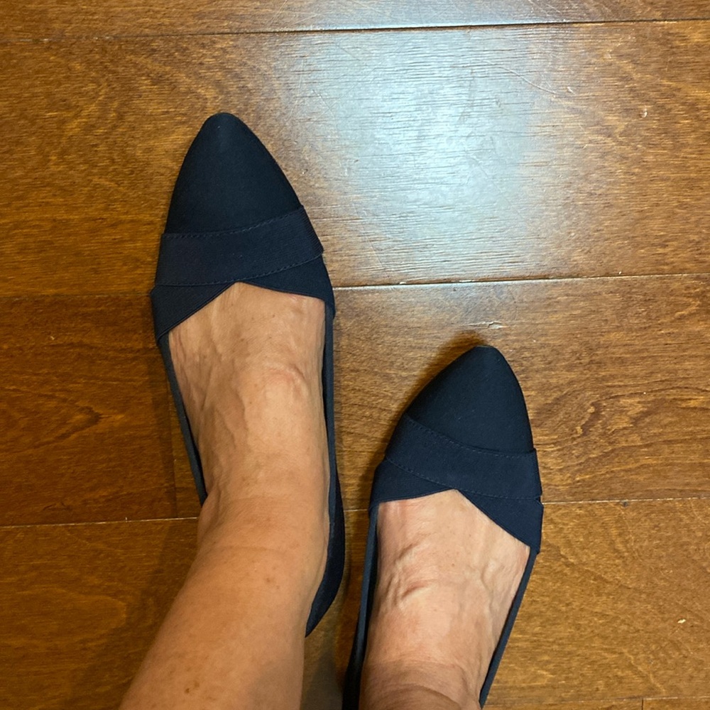Anne Klein iflex navy blue flats